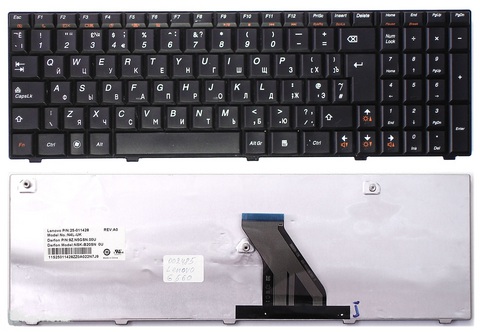 Клавиатура для ноутбука Lenovo G560, G565