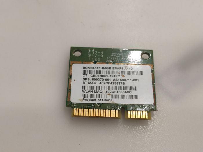 Модуль wi-fi вай фай HP DV6-6000 dv6-3000 BCM94313HMGB