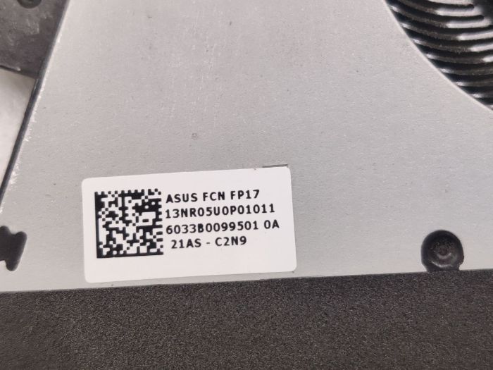 Вентилятор для ноутбука Asus FX516P, FX516PE, FA516, FX516 p/n: 13NR05U0P01011 (CPU 5V)