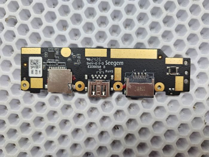 Дочерняя плата с USB, LAN и card rider для Tecno Megabook K16S (для версии с процессором AMD) N160DBC01_IO без шлейфа