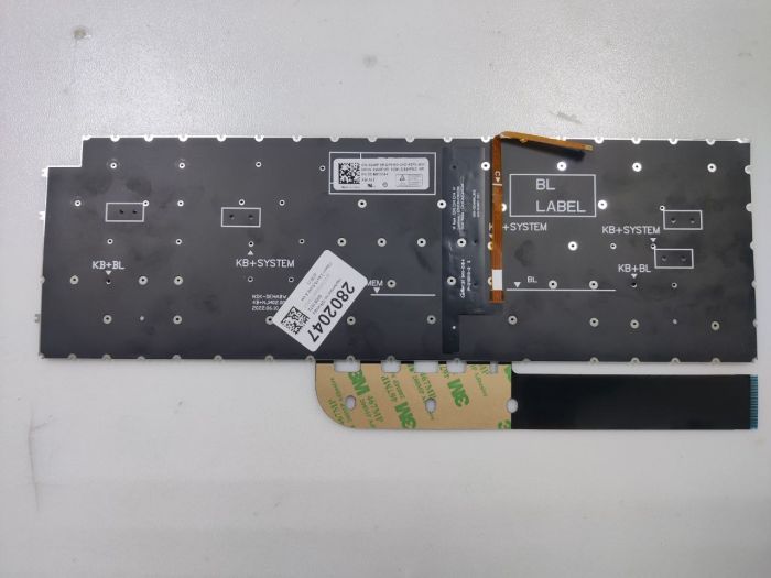 Клавиатура для Dell Inspiron 3511 5510 5515 3515 / Vostro 3515 5510 5515 7510 / Inspiron 16 Plus 7610 , 15 Plus 7510 серая с подсветкой