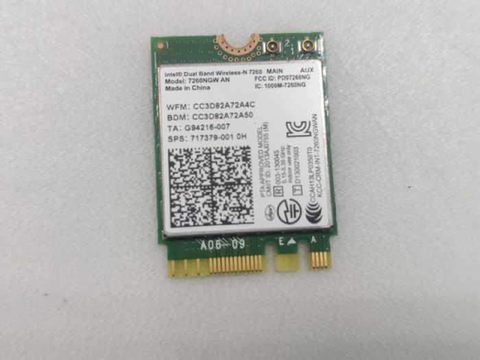 Модуль WI-FI Intel 7260NGW для HP EliteBook Folio 1040 G1