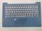 Верхняя часть корпуса (топкейс) с клавиатурой для Lenovo IdeaPad 5 14 14IIL05 синий