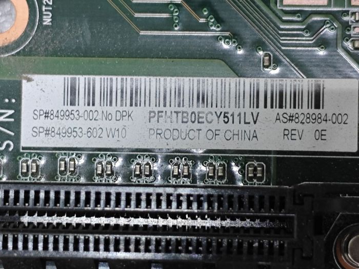 Материнская плата HP 849953-002 FX-ISL-1 LGA1151 DDR4 / Intel core i3 6100 / два слота ОЗУ