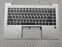 Верхняя часть корпуса (топкейс) для HP ProBook 440 G10 445 G10 с подсветкой, серебро