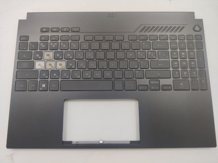 Верхняя часть корпуса (топкейс) с клавиатурой для Asus TUF Gaming FX507 FA507 с RGB подсветкой, 90Wh