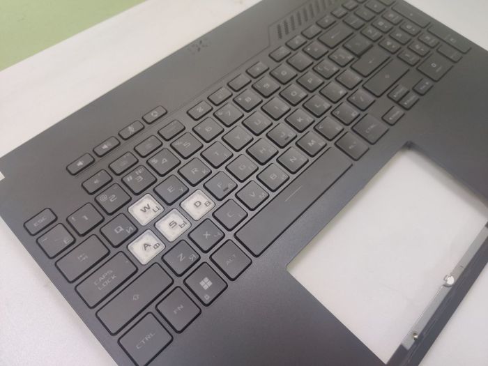 Топкейс с клавиатурой для Asus TUF Dash F15 FX517 с белой подсветкой