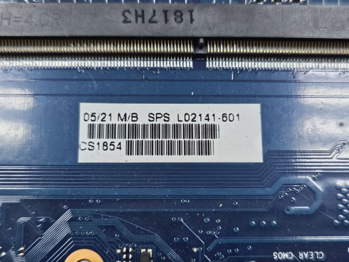 Материнская плата HP RANGER11-6050A2927601-MB-A01 (Intel Core i7-8550U, NVIDIA GeForce MX150 2GB, 2 слота DDR4)
