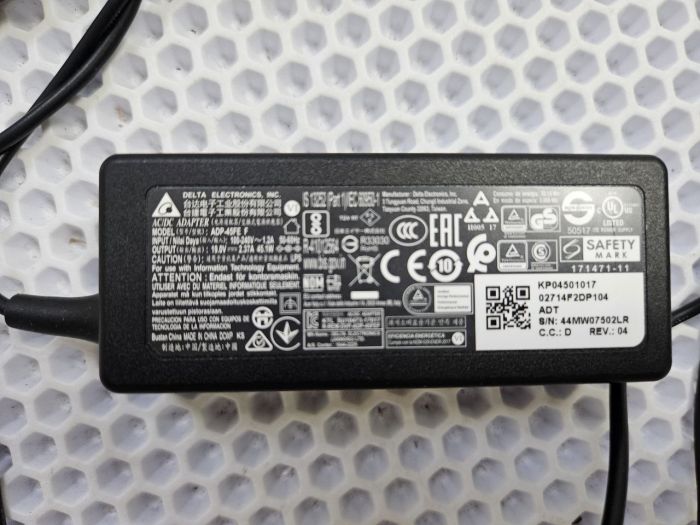 Зарядка для ноутбука Acer 19V 2.37A (45W) 3.0x1.1мм без сетевого шнура