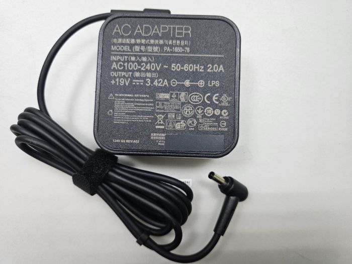 Блок питания для ноутбука Asus 19v 3.42A (65w) 4.5x3.0 квадратный