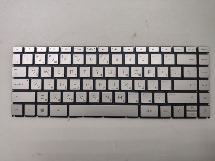 Клавиатура для HP Pavilion 14-ce серебристая с подсветкой бу