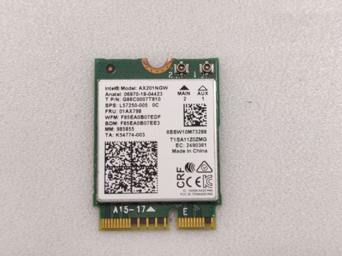 Wi-Fi модуль AX201NGW для ноутбука MSI GF75