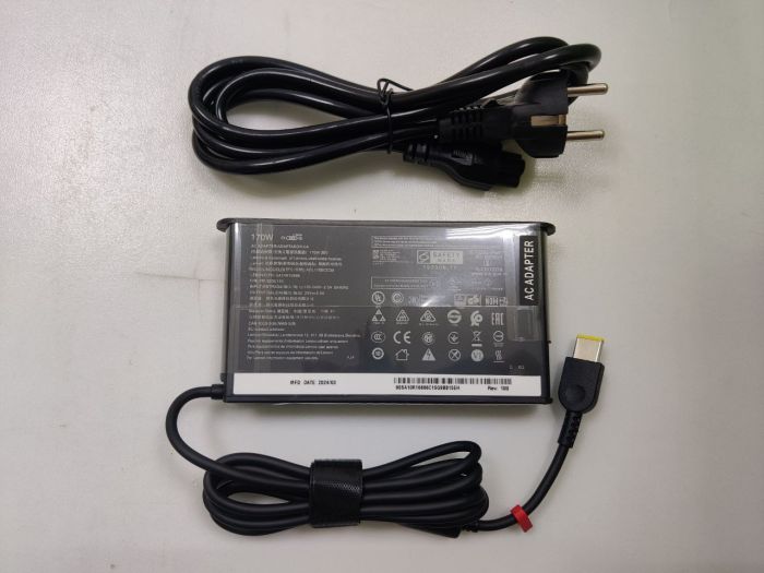 Блок питания, зарядное устройство для Lenovo 20v 8.5A 170W прямоугольный разъем