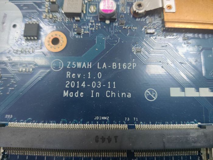 Материнская плата LA-B162P для Acer E5-571 с радиатором