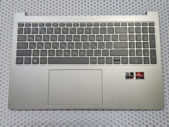 Топкейс (верхняя часть корпуса) для HP 15-FC 15-FD 15T-FD 15Z-FC TPN-Q286 с клавиатурой и тачпадом, серебристый