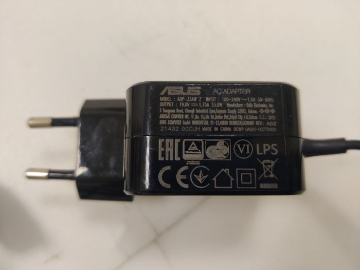 Зарядное устройство для Asus L510M 19V 1.75A 33W 4.0x1.35 ориг, бу