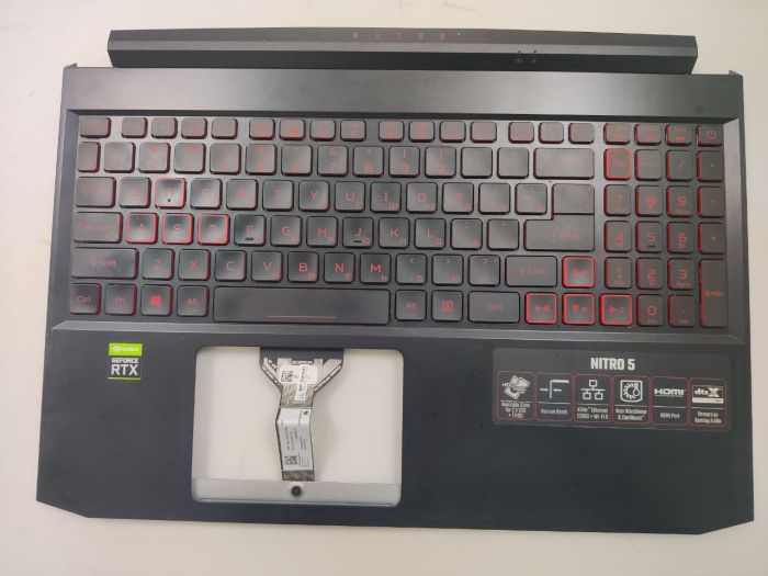 Верхняя часть корпуса ( топкейс) для Acer AN515-55 p/n: AP336000C00 (с узким шлейфом)
