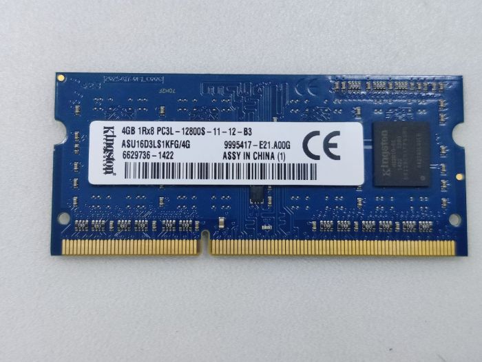 Оперативная память 4Gb Kingston ASU16D3LS1KBG/4G DDR3L 1600 SODIMM