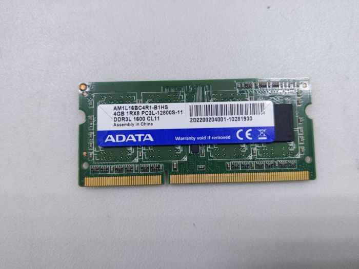 Оперативная память ADATA AM1L16BC4R1-B1HS SODIMM DDR3L 4GB