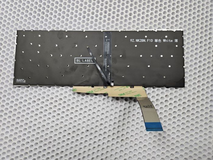 Клавиатура для MSI Katana GF76 B12UCR черная c белой подсветкой
