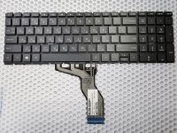 Клавиатура для HP 15s-eq черная с подсветкой