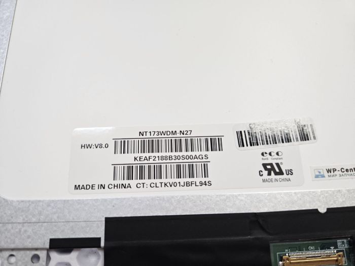 Матрица для ноутбука B173RTN02.2 Slim 30 pin