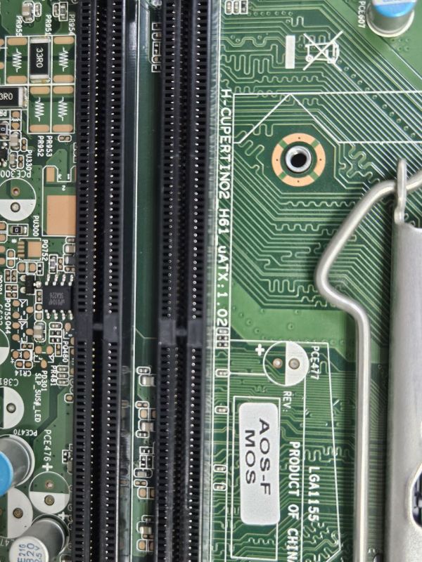 Материнская плата HP H-JOSHUA-H6 H61-Cupertino 696234-001 LGA1155 с процессором Inter Core i3-2120