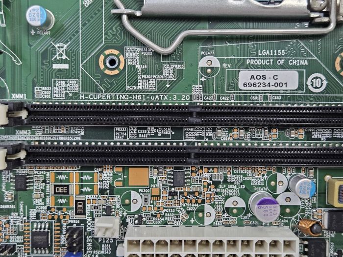 Материнская плата H-CUPERTINO-H61-UATX 3.20 LGA 1155 с процессором Intel Core i5-2400