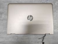 Крышка матрицы HP x360 13-u111ur 856004-001 золотистая с антеннами wi-fi и шлейфом веб видео камеры, есть пара трещинок