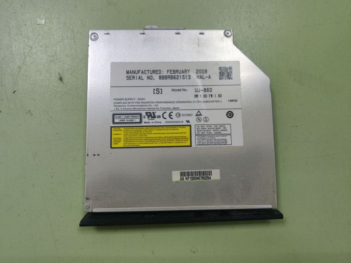 Оптический привод с крышкой заглушкой для Asus F3J UJ-860