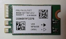 Wifi модуль + Bluetooth 4.1 Atheros PN: 00JT477 model QCNFA435