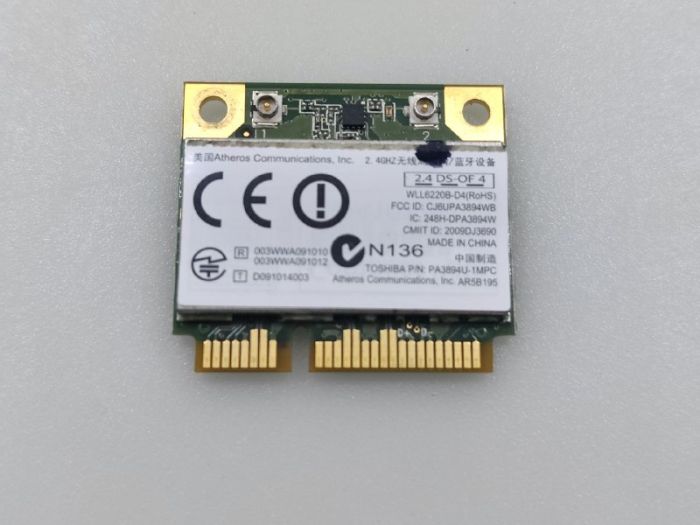 Wi-Fi aдaптep Toshiba Satеllite L775 РА3894U-1MPС Аthеrоs АR5B195