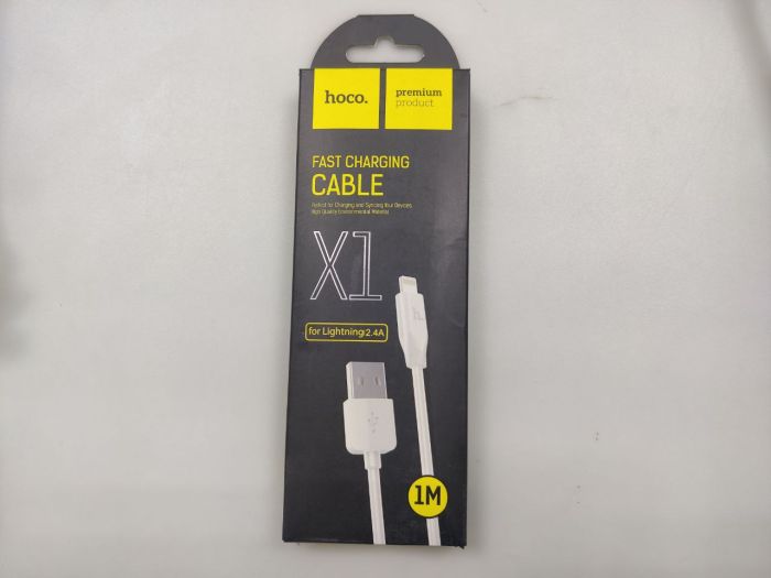 Кабель USB - Lightning HOCO X1 1м белый