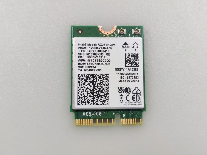 Модуль Wi-Fi 6E AX211NGW для Lenovo Legion Pro 5 16IRX8