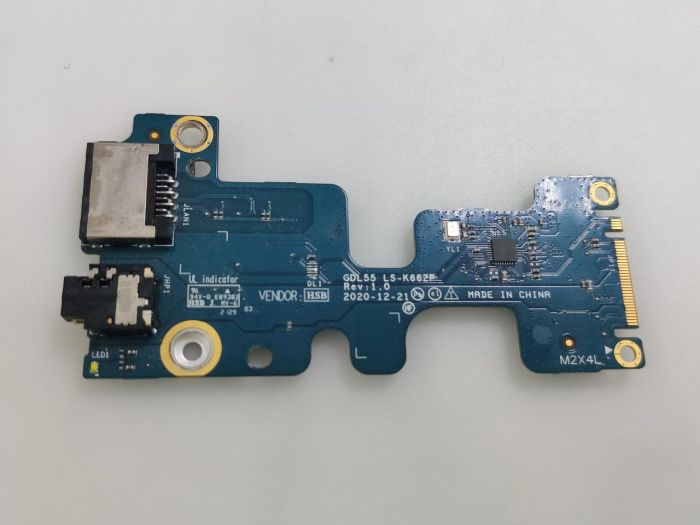 Дочерняя плата GDL55 LS-K662P для Dell Inspiron G15 5510 5511 с LAN и audio разъемами
