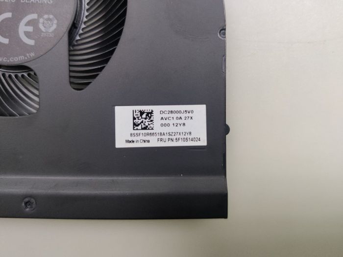 Вентилятор системы охлаждения для ноутбука Lenovo Legion S7 16IAH7 82TF 16ARHA7 82UG Y9000X 2022, 5F10S14024  CPU