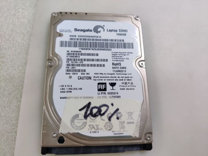 Жесткий диск Seagate 1ТБ ST1000LM014 бу, 100%