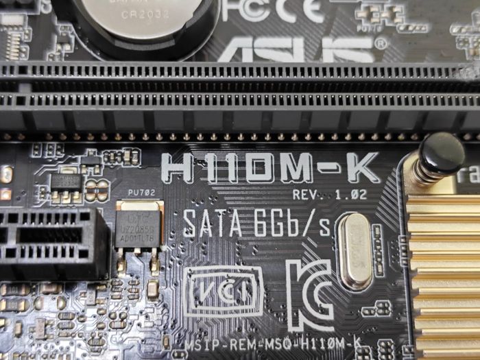 Материнская плата ASUS LGA1151 H110 H110M-K 2xDDR4 1xPCI-Ex16 DVI/Dsub SATA3 USB3 mATX с процессором Pentium G4560
